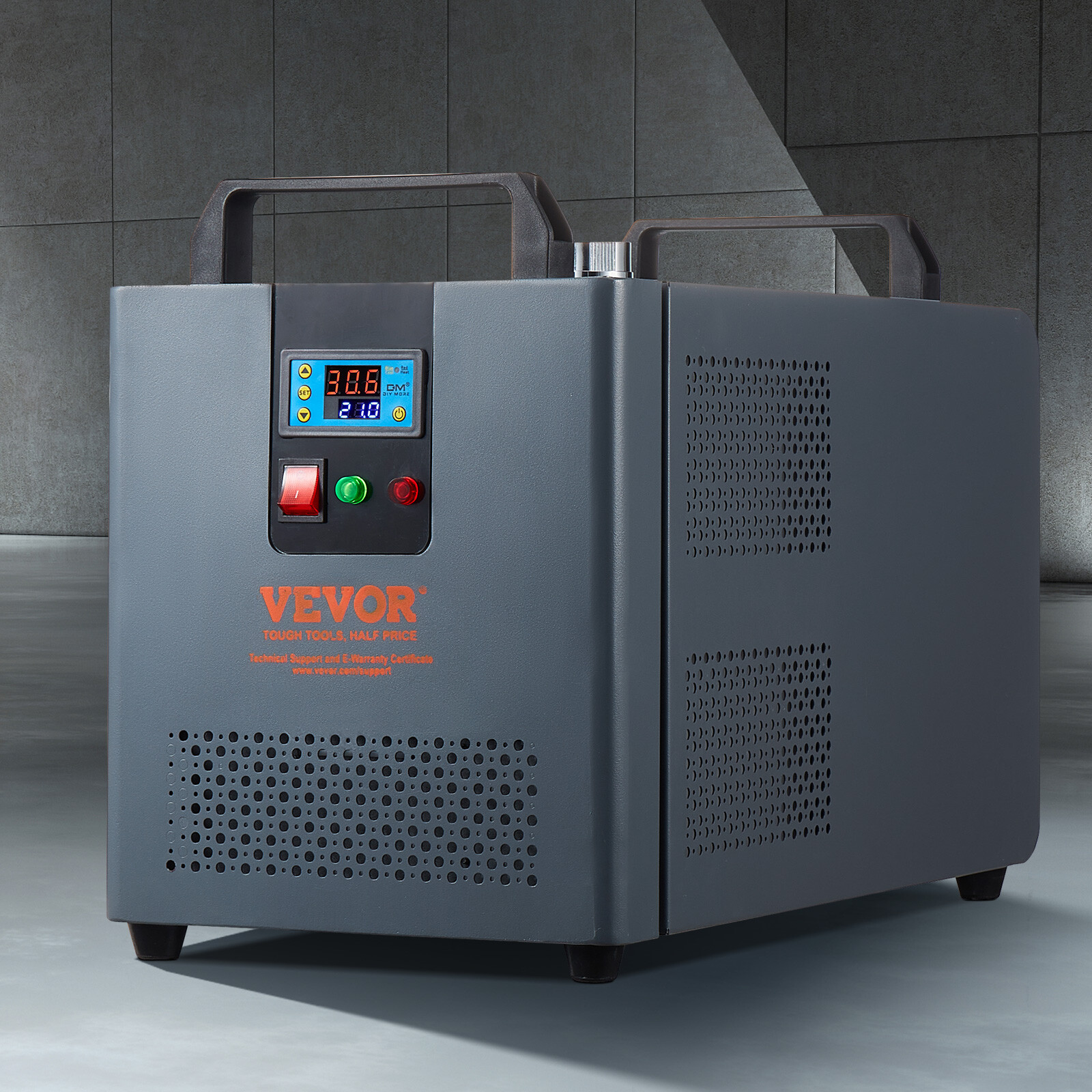 VEVOR Industrial Water Chiller KH-6000 12 L 7.8 L/min Laser Chiller Compressor