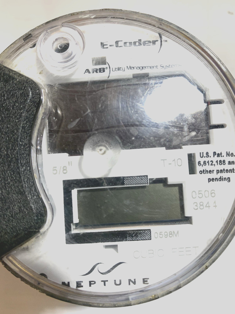 NEPTUNE E-CODER ARB UTILITY MANAGEMENT SYSTEM 5/8" T-10. 05063844 "0598M"