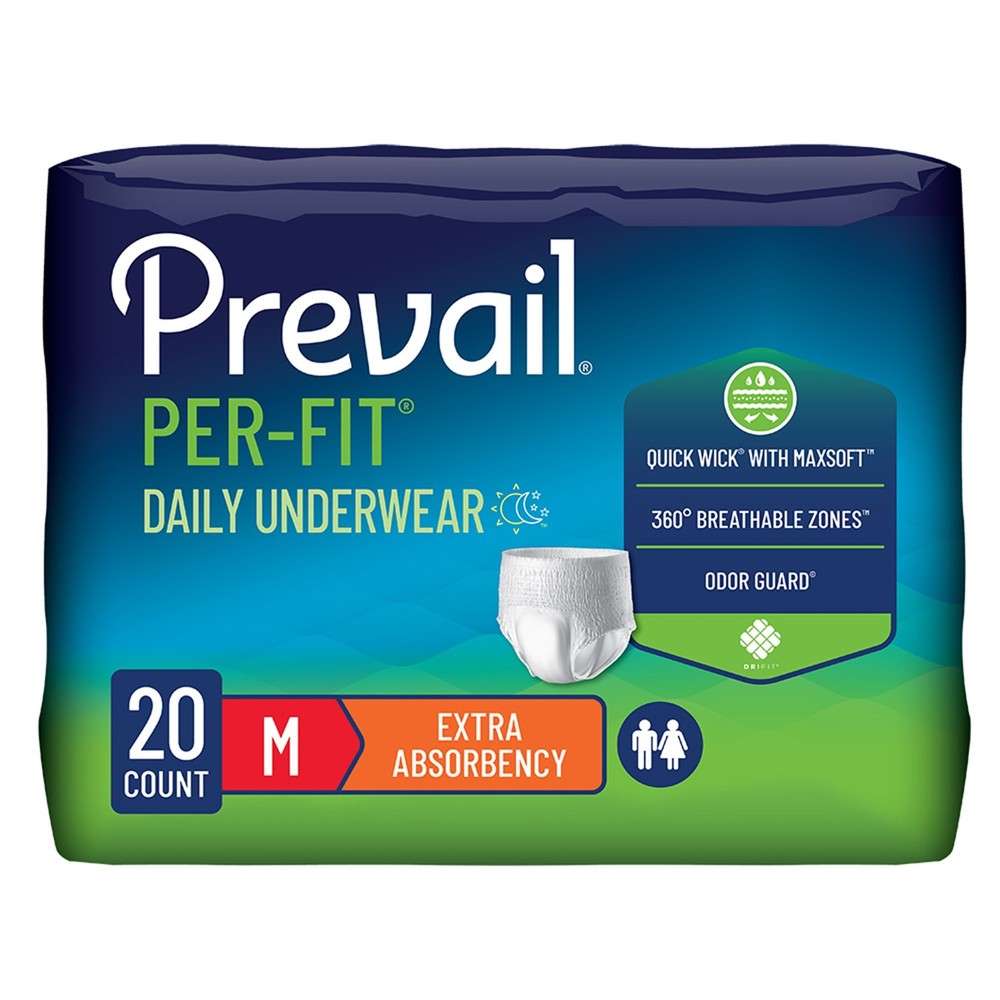 Prevail Disposable Underwear Medium Extra 20 Ct