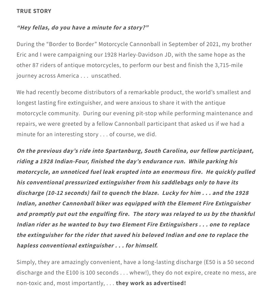 Element E-50 Fire Extinguisher