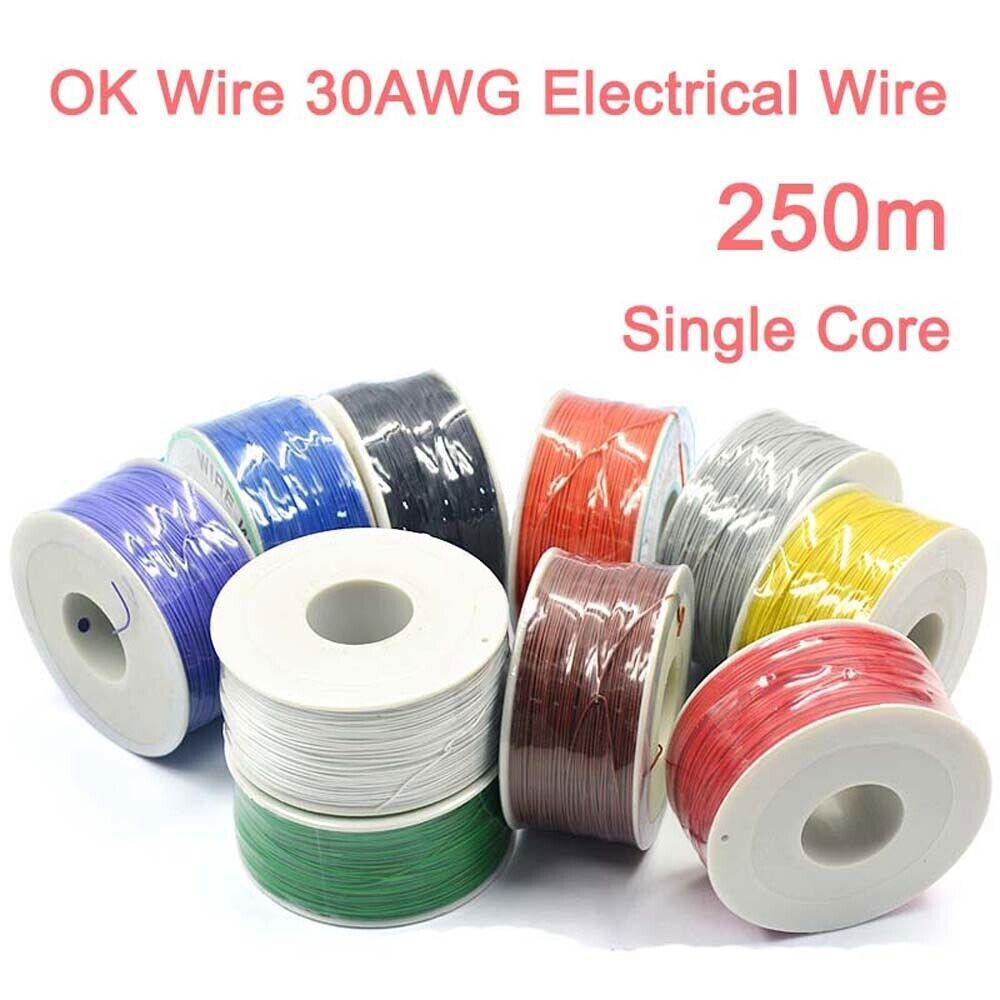 30AWG OK Wire 250m Electrical Wire Single Core PCB Jumper Cable Wire Copper Wire