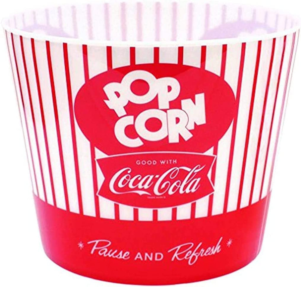 Coca-Cola Popcorn/Snack Bucket"Pause & Refresh" (CC400), Red