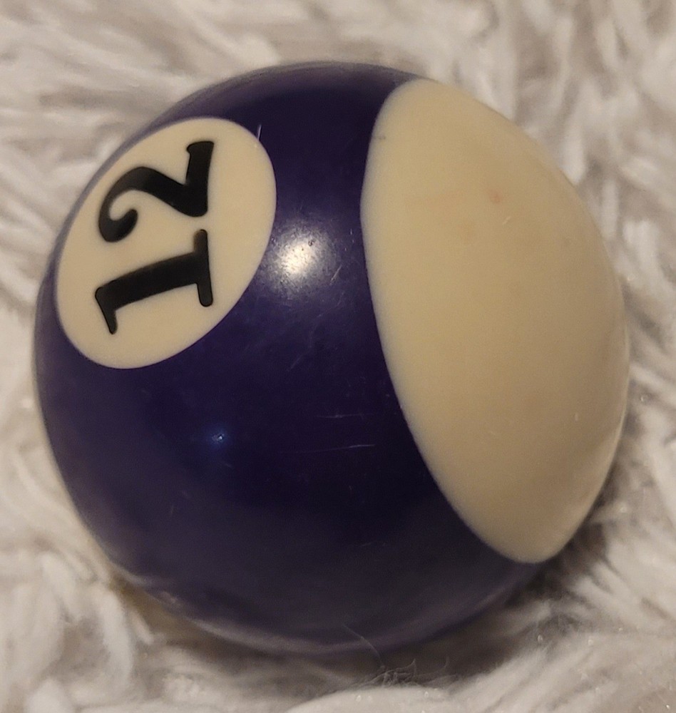 Number 12 purple stripe pool ball replacement