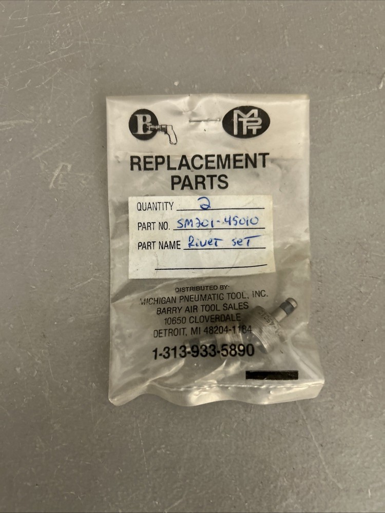 Cupped Squeezer Set For Pneumatic Compression Rivet Tool SM201