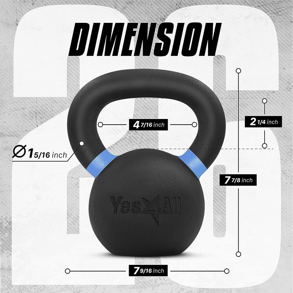 26lb Cast Iron Kettlebell for Strength Training.