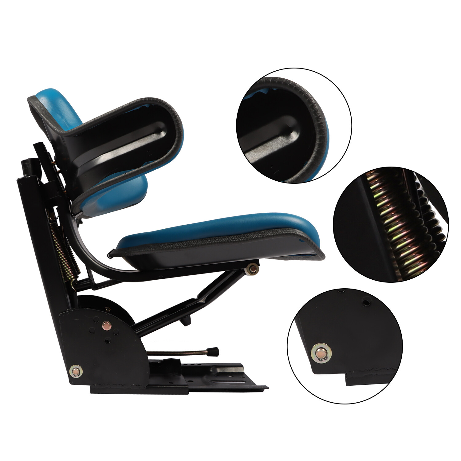 Blue Tractor Suspension Seat For Ford 2000 2600 2610 3000 4000 3600 4600 3910