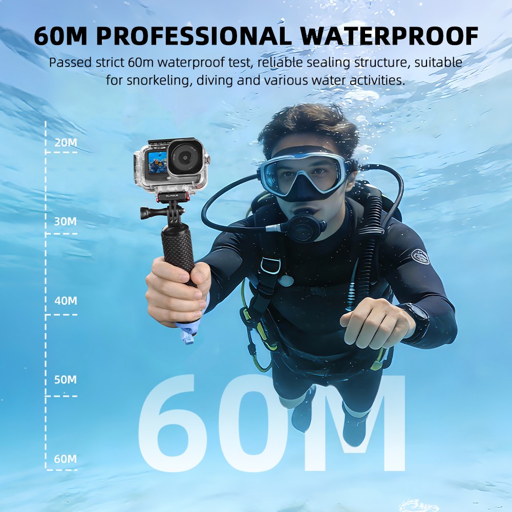 Waterproof Case For DJI OSMO Action6 Camera 60M/196FT Invisible Shell Accessory