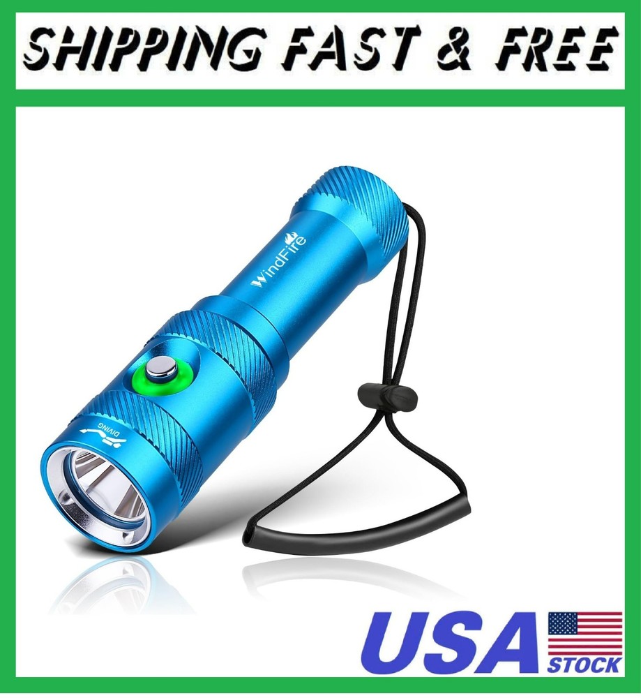 Scuba Diving Light – Super Bright Diving Flashlight with 3 Modes & Power