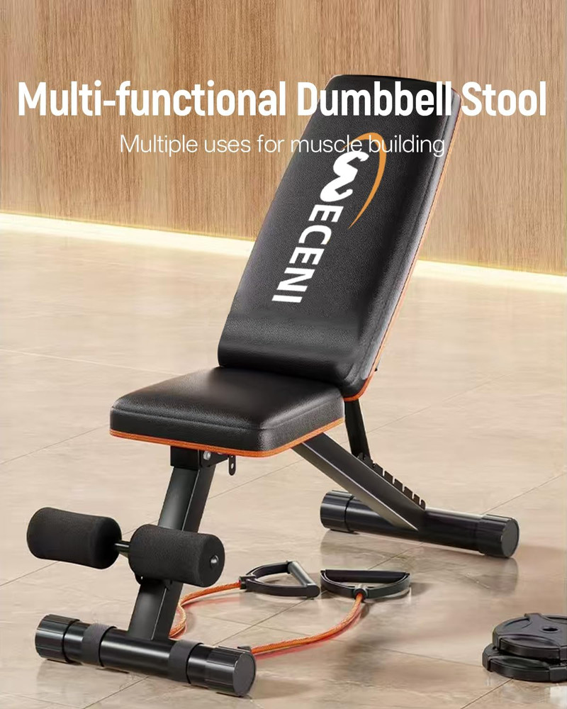 Adjustable Weight Bench,Adjustable Weight Bench, Multi-Functional Foldable Worko