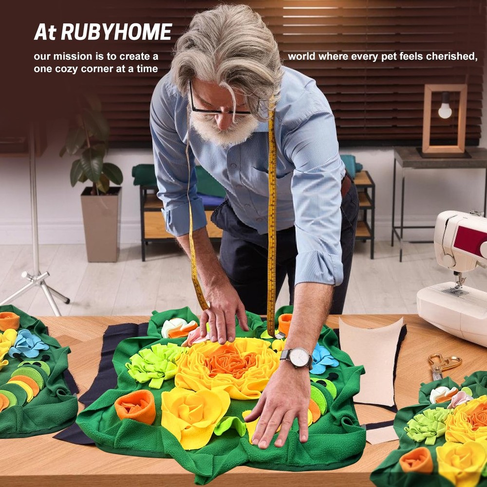 Rabbit Foraging Mat, Interactive Feed Game for Boredom, Small Pet Bunny Puzzl...