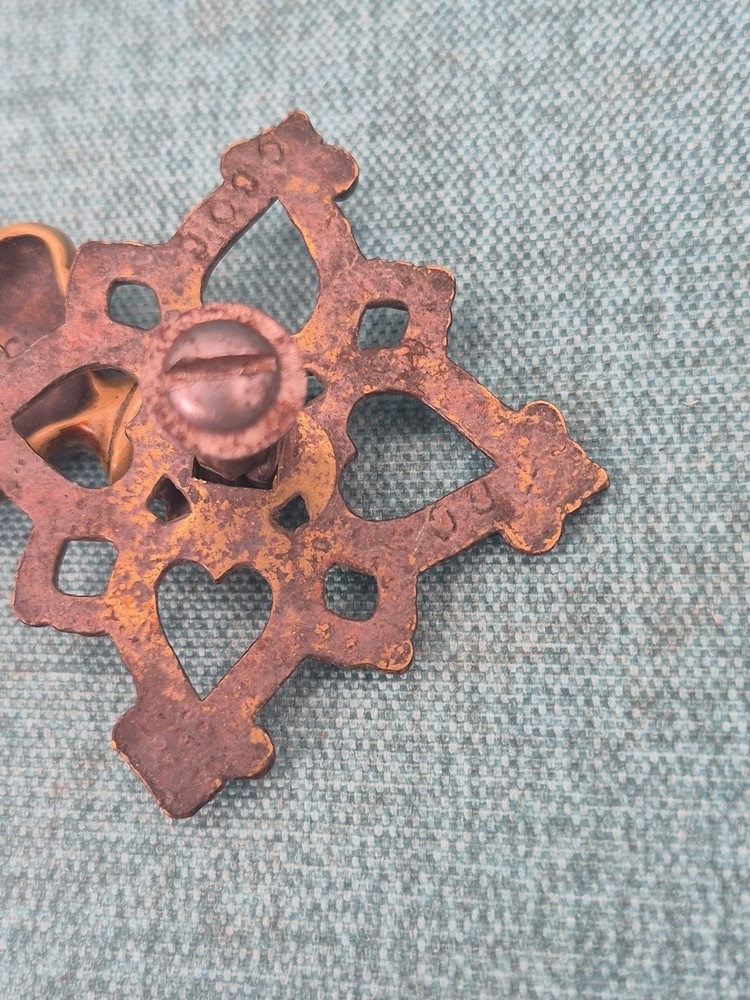 Antique Brass Hanging Drop Pulls Set of 2