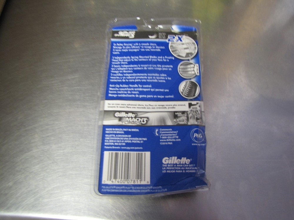 NEW MENS GILLETTE SENSOR 3 DISPOSABLE RAZORS 4 CT VARIOUS PACKAGING