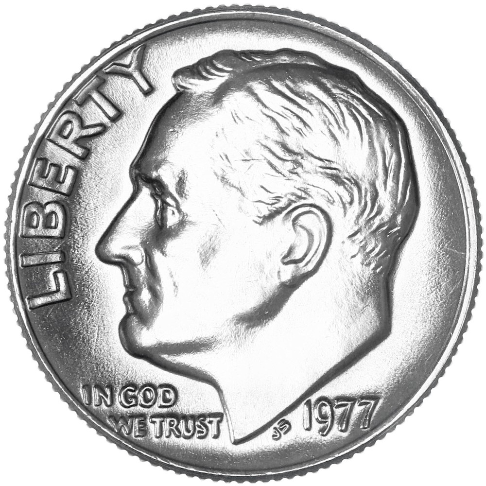 1977 (P) Roosevelt Dime Gem BU US Coin
