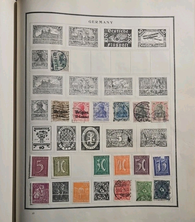 WORLDWIDE-OLD GROSSMAN ILLUSTRATED PREMIER STAMP Used 700 ++ Stamps (SB.#2)