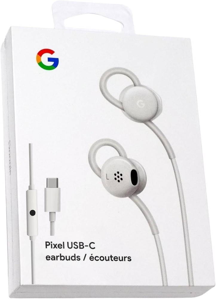 Google Wired Earbuds USB-C In-Ear Headset Inline Controls White Type-C Phones
