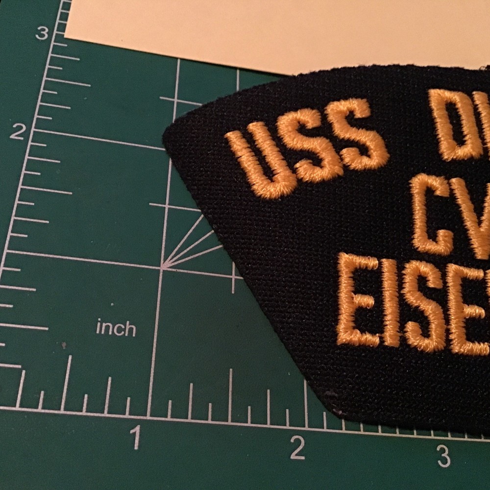 USS Dwight D. Eisenhower CVN-69 US Navy 5.75” by 3” Patch