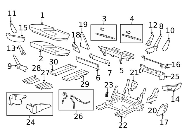 Genuine GM Mount Panel 25797951