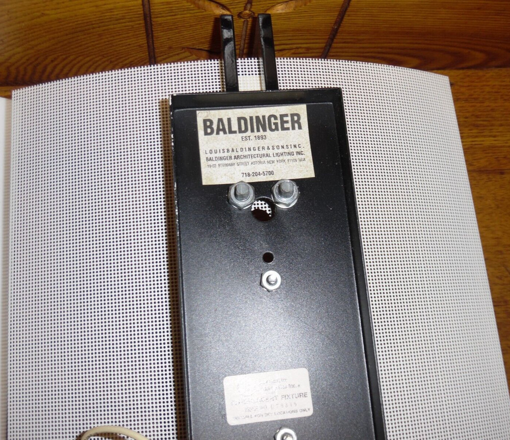 Vintage Baldinger Architectural Light Sconce