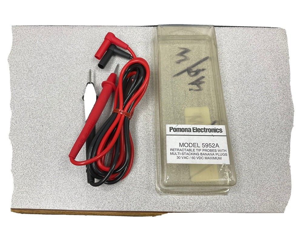 Pomona Electronics Model 5952A Test Probes 30 VAC / 60 VDC Max