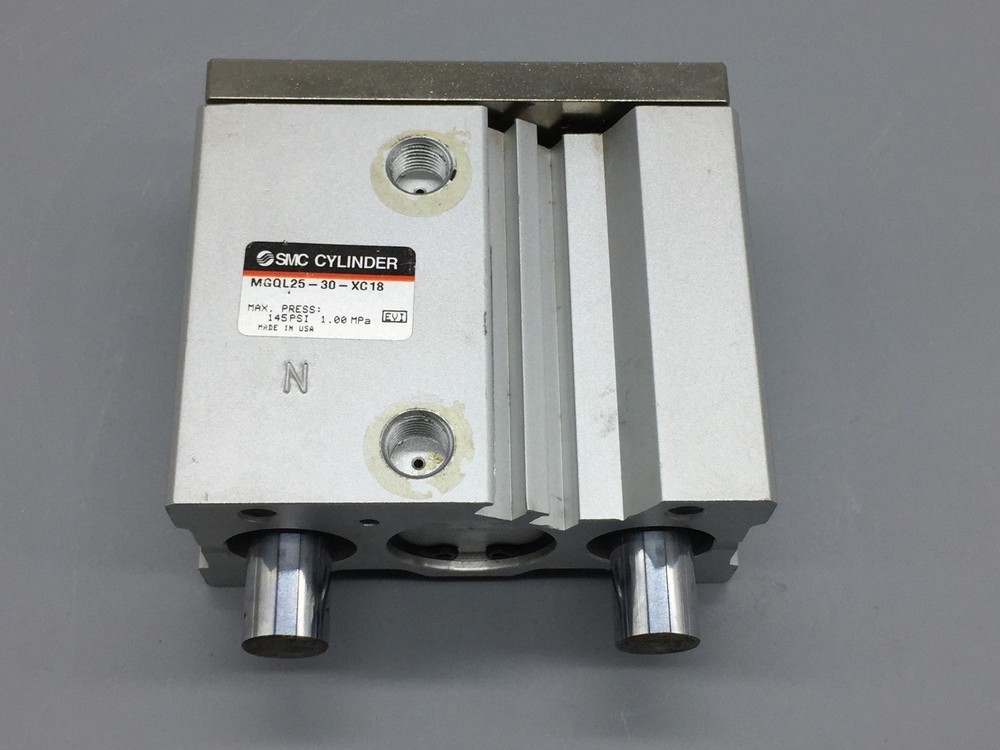 SMC MGQL25-30-XC18 TESTED LINEAR CYLINDER  GUIDE BORE 25MM