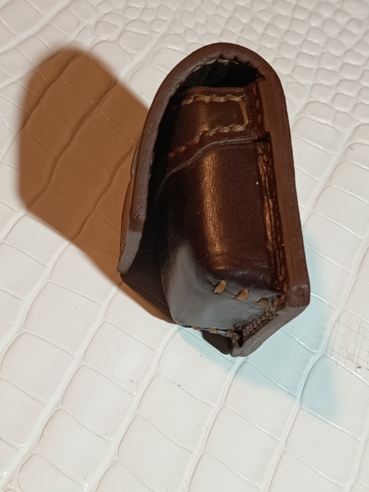 Handmade rigid leather keychain, keychain..