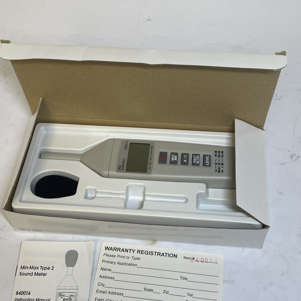 SPER SCIENTIFIC 840014 Mini Sound Meter 93893