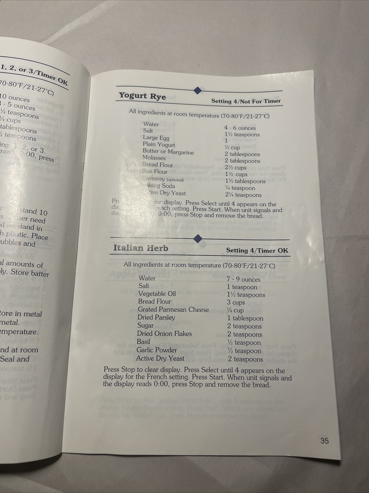 Regal Kitchen Pro Breadmaker Automatic 2lb Model K6743 With Guide Cookbook Works
