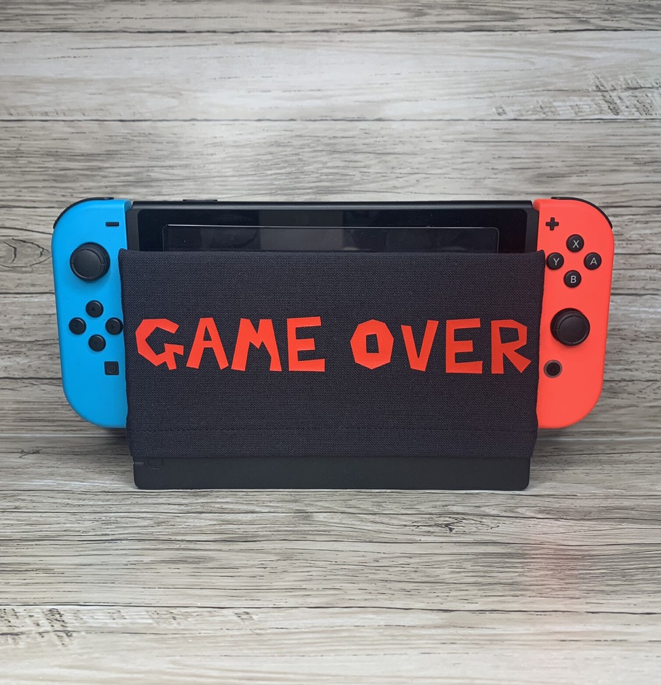 Game over Mario Nintendo Switch Dock Sock Cover Screen Protector Accessory