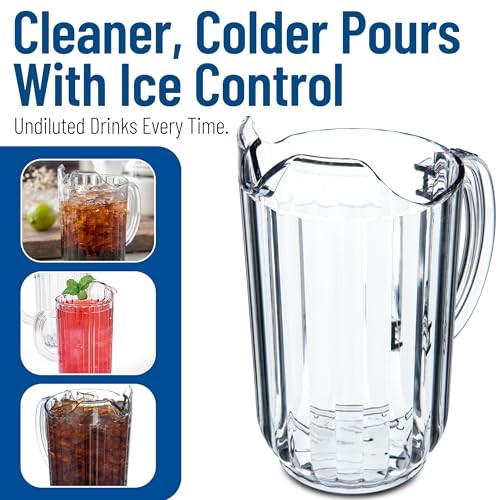 553807 Plastic Pitcher 48 Ounces Clear Polycarbonate