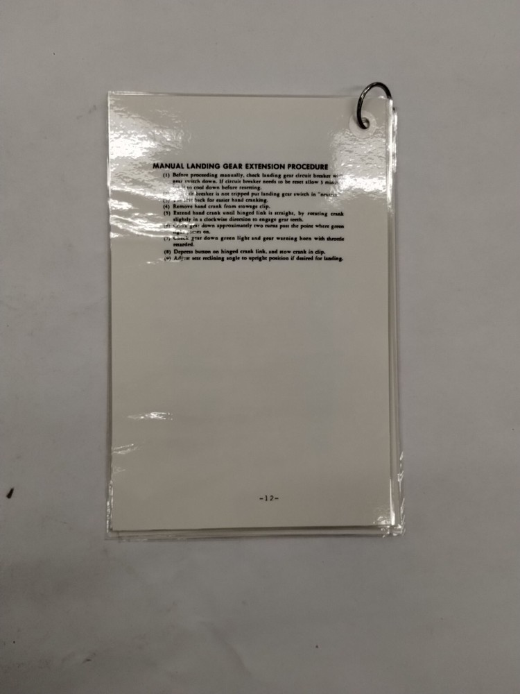 Cessna 310 Checklist (Laminated)-Copy