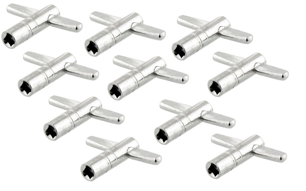 Zenison 10 Pack Metal Drum Tuning Key Tuner Solid Standard Motion Speed Square