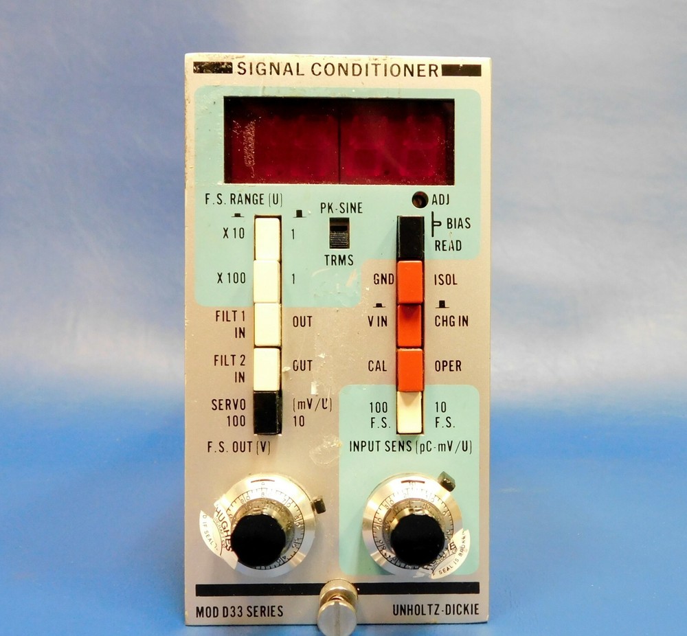 Unholtz-Dickie Model D33 Signal Conditioner Untested