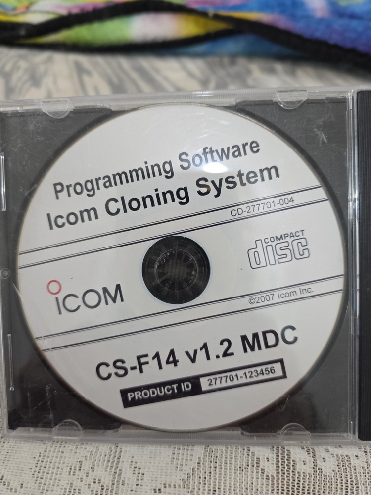 ICOM CS-F14 v1.2 MDC Radio Programming Software CD