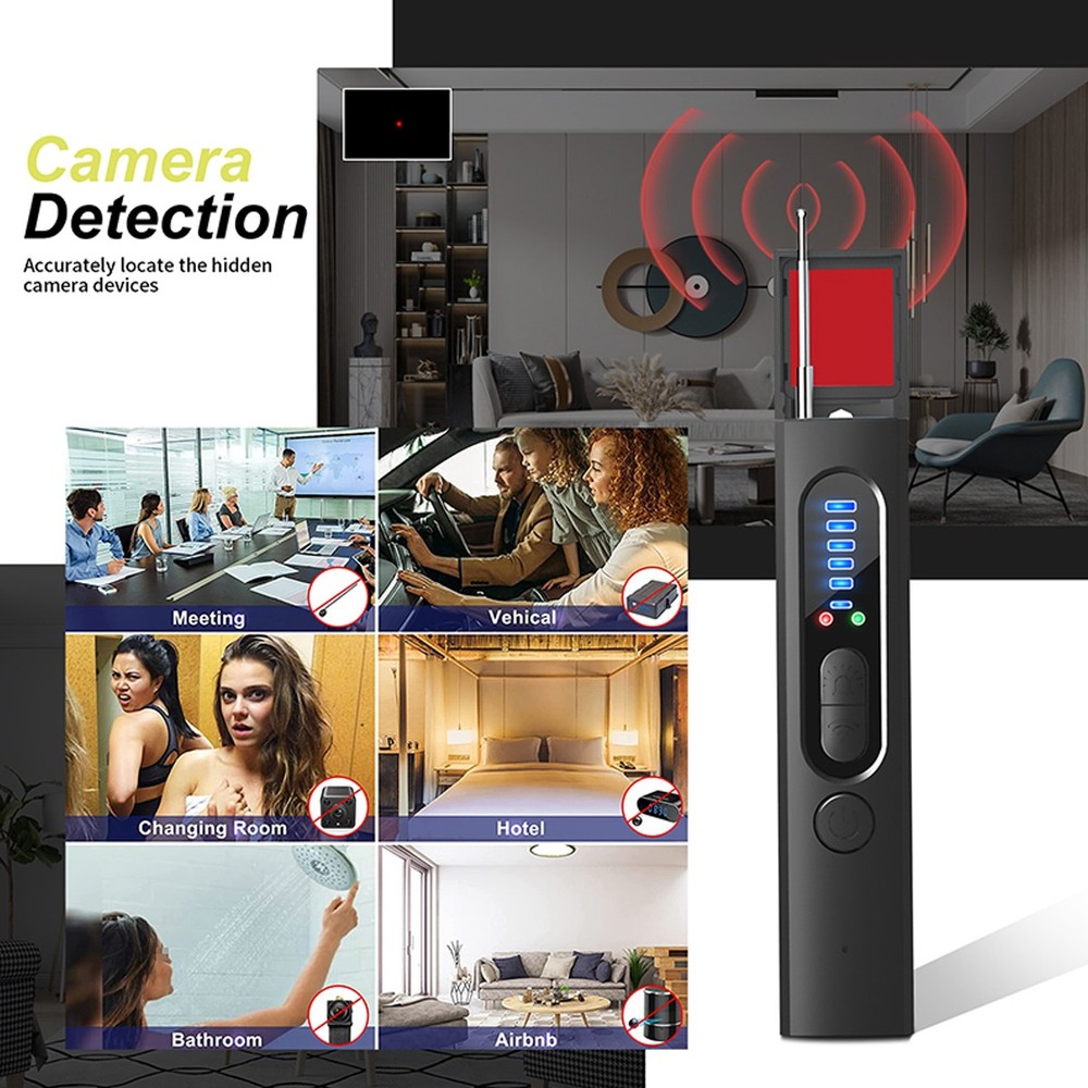 Portabl Hidden Camera Detector, Camera Detector, Anti Spy, GPS Tracker Detector.