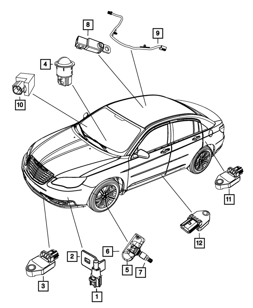 Genuine Mopar Sensor Mounting Bracket 68088962AA