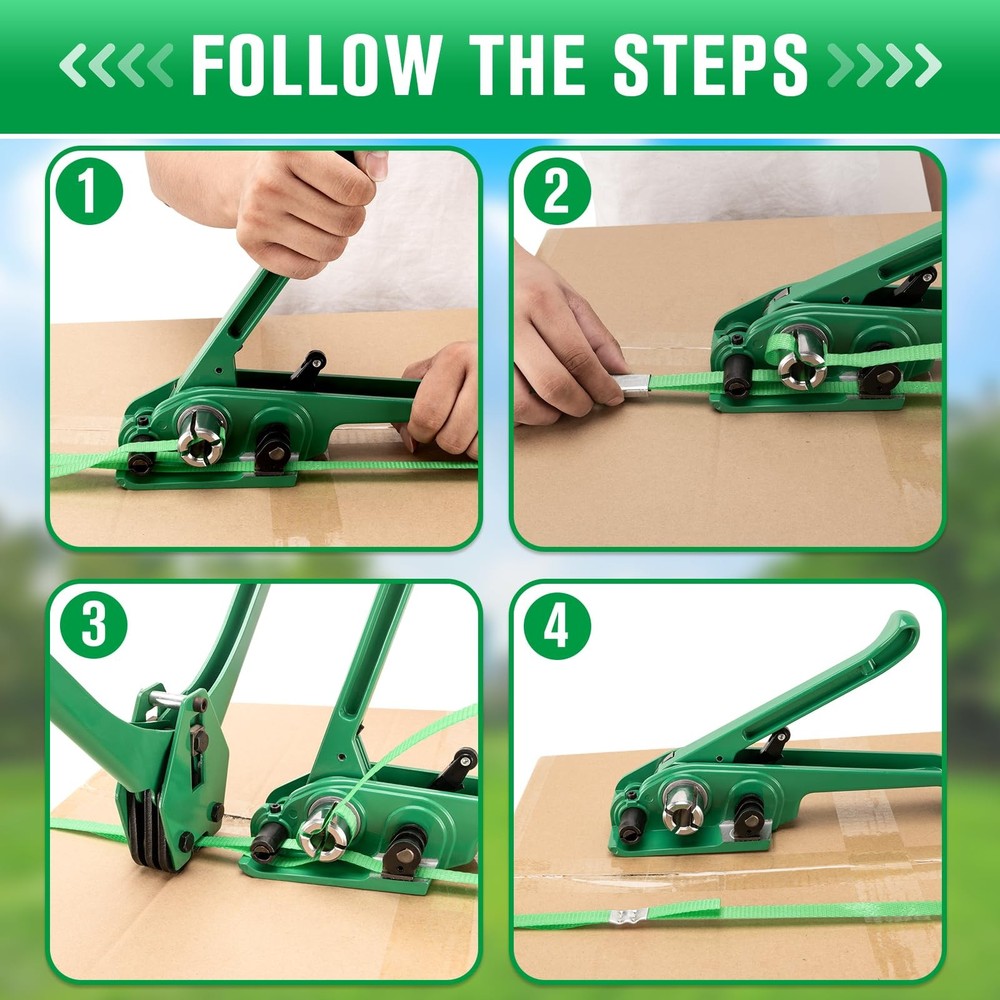 Banding Strapping Kit, Pallet Strapping Kit Include Poly Strapping Tensioner ...