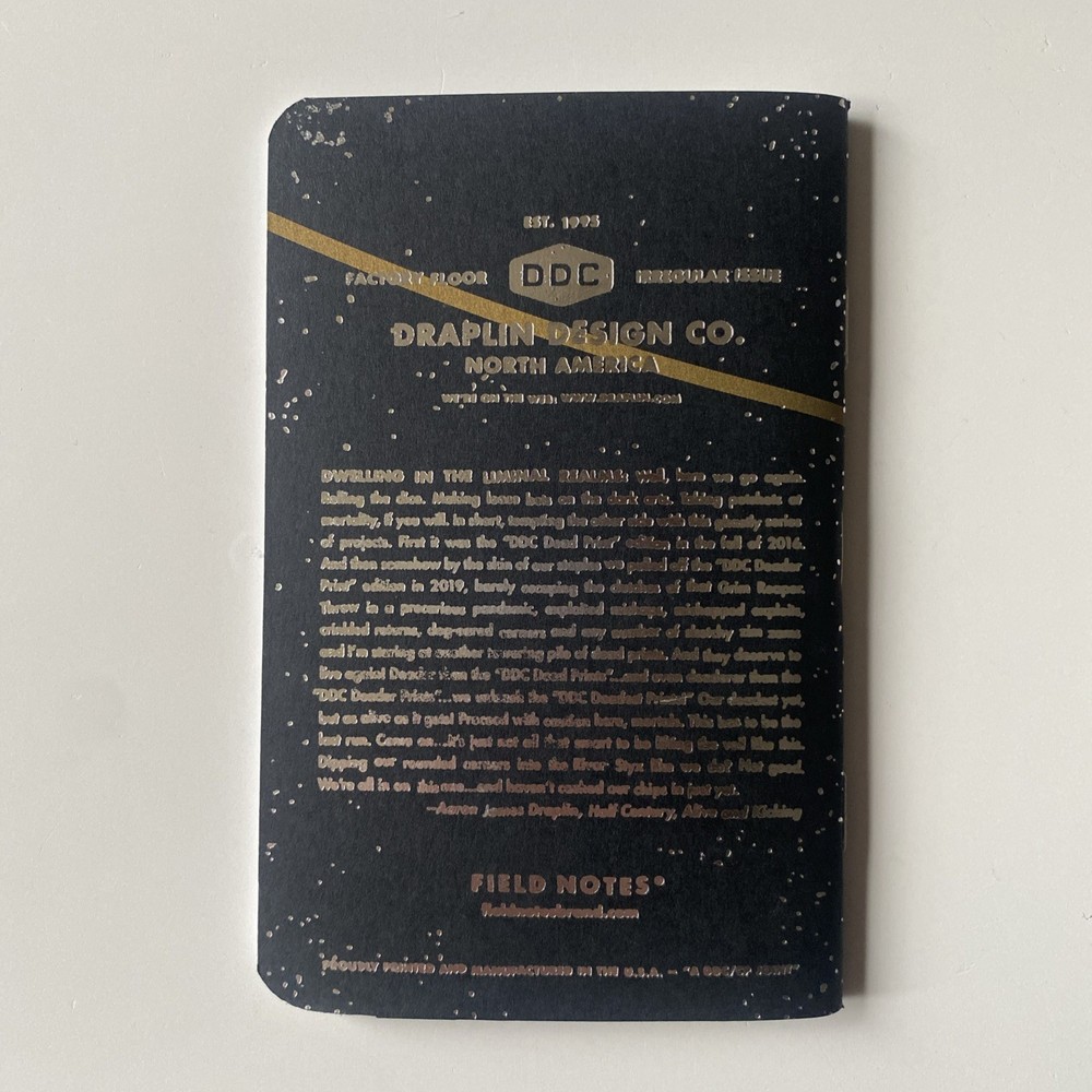 Field Notes Voyager 2 Deadest Notebook Rare