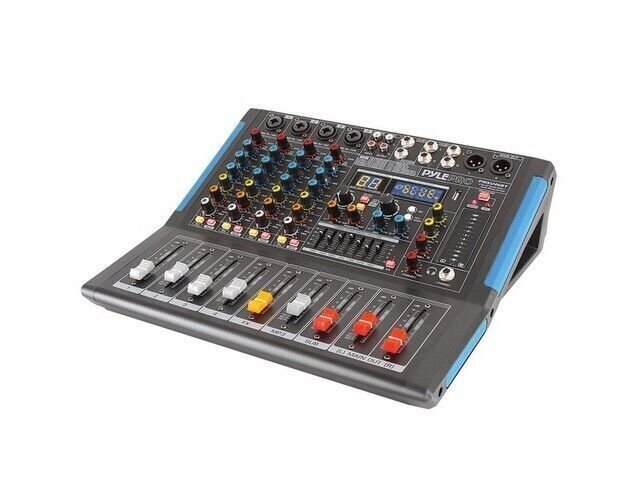 Pyle PMXU46BT Bluetooth 4 Ch. Studio DJ Controller Audio Mixer Console System
