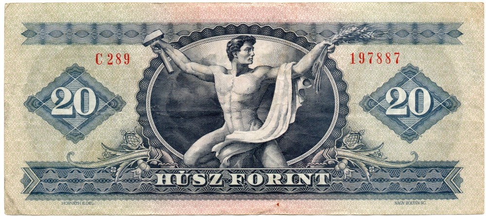 1975 Hungary 20 Forint Banknote Circulated