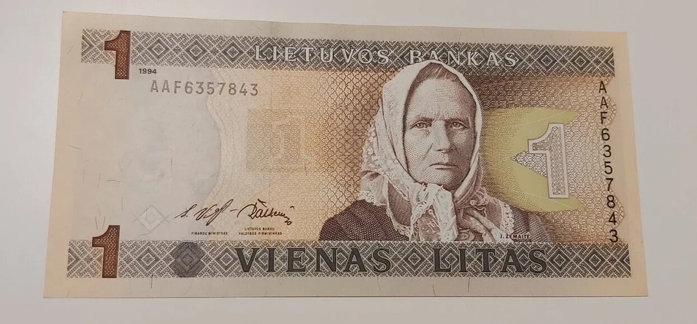 Lithuania, 1 Litas, 1994, P-53, UNC