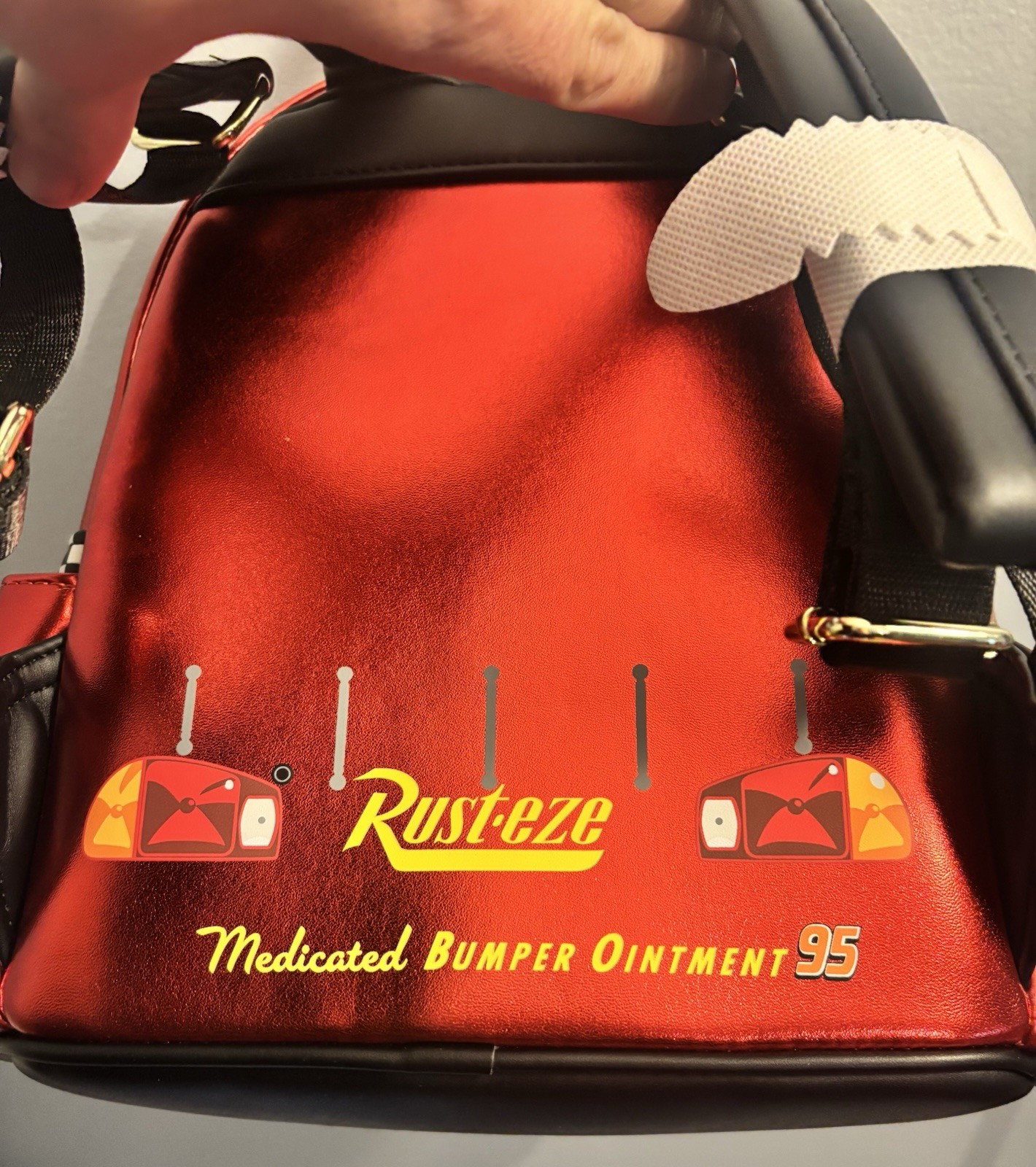 Loungefly Disney Pixar Cars Lighting McQueen Rusteez And Dinoco Bags