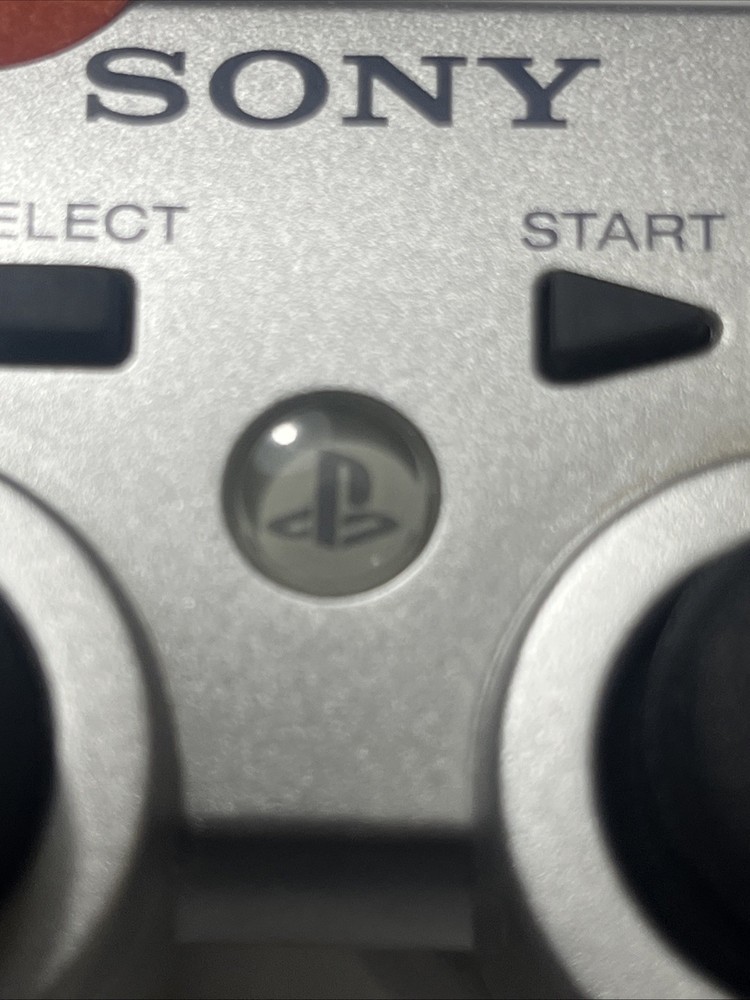 Sony PS3 DualShock 3 Controller Silver OEM - Tested - Cosmetic Wear