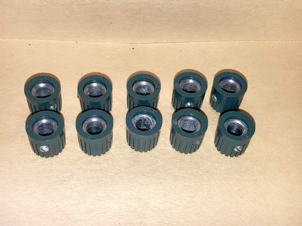 Small Turquoise Knobs for Heathkit HO-10 and HO-13, 1950/60's, 10 Knobs