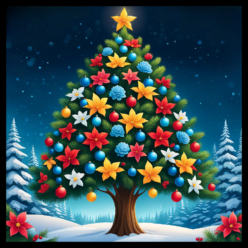 30 Custom Special Holiday Tree Personalized Address Labels