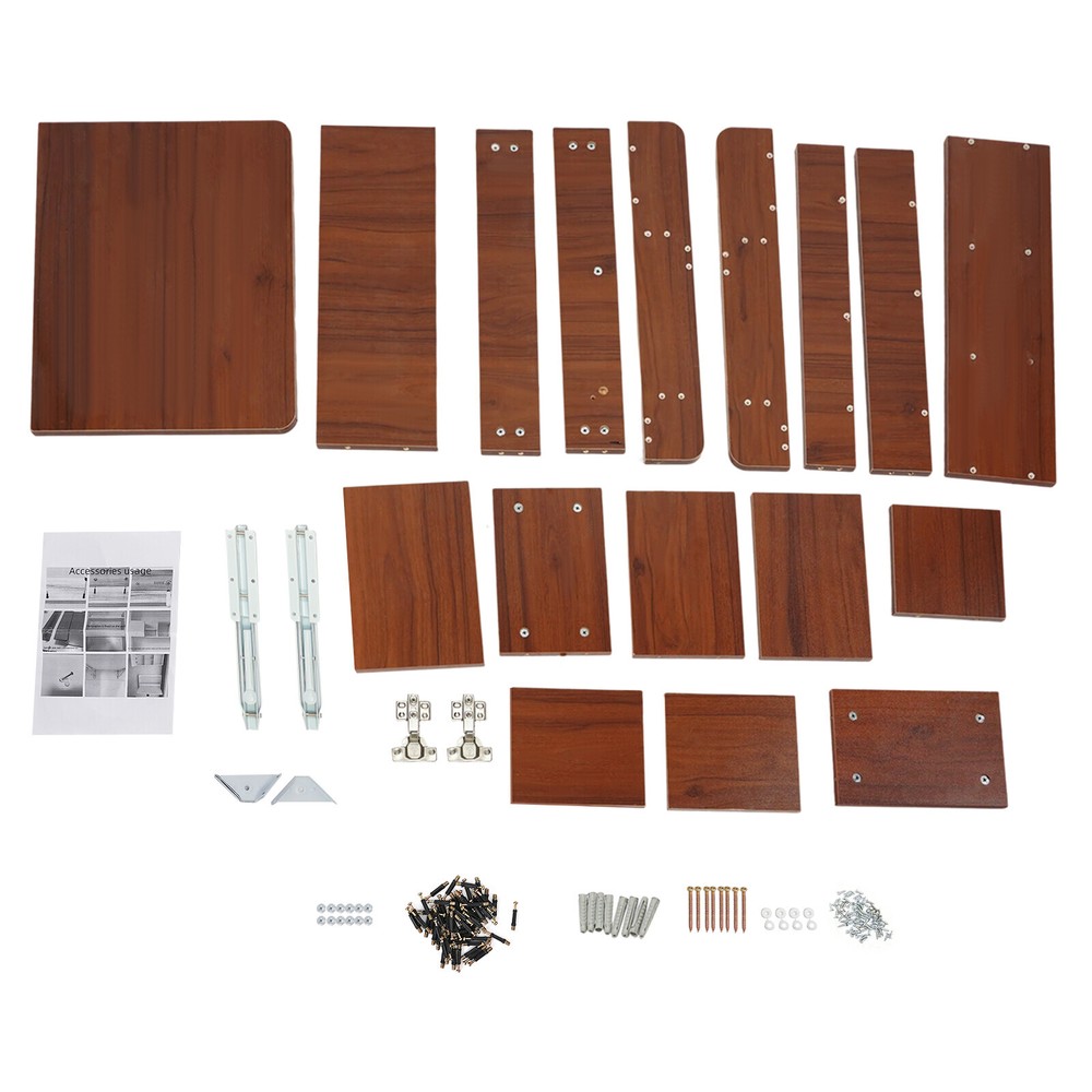 Wall Mounted Bookshelf Folding Space Saving Wall Mounted Table Fold Down Lapto