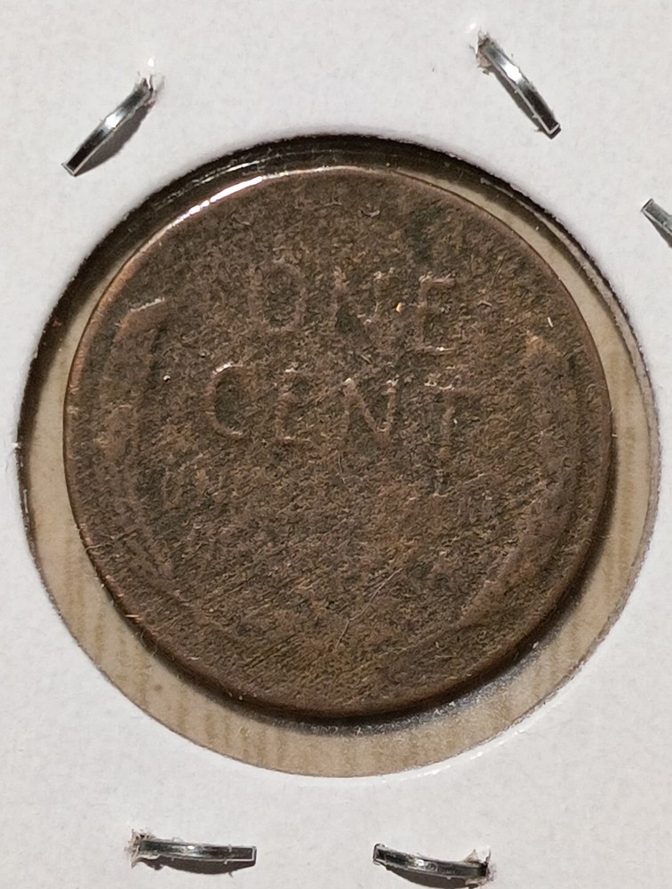 1957 d wheat penny error 2.33 gr. Planchette