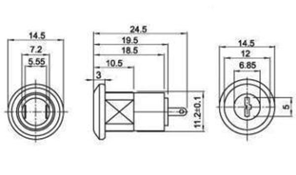 Key Switch with 2 Keys - max. 1A
