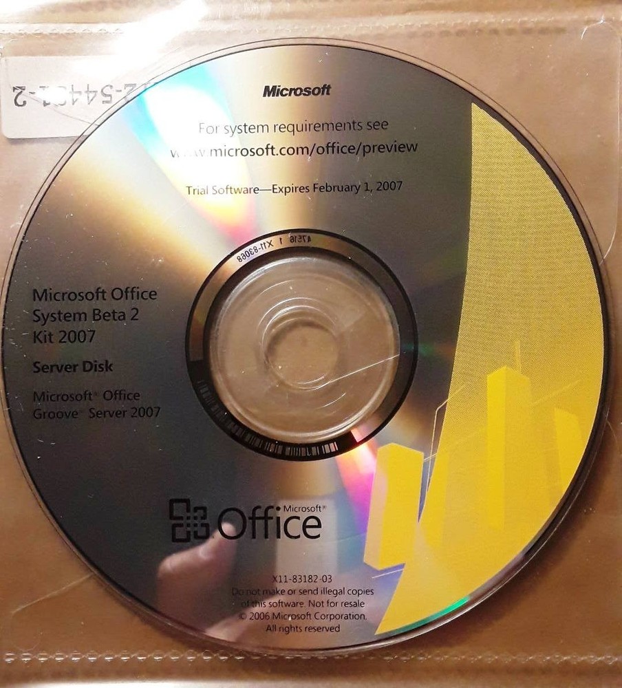 Microsoft Office Groove Server 2007 Full Version w/ Key & License