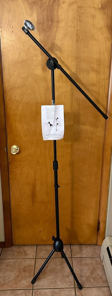 MICROPHONE STAND Tripod Floor Stand Adjustable Full Assembled RANDY JACKSON NOS