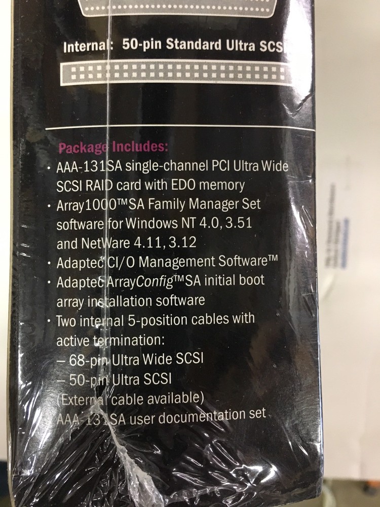 Adaptec 1735900 RAID Card AAA 131SA Kit